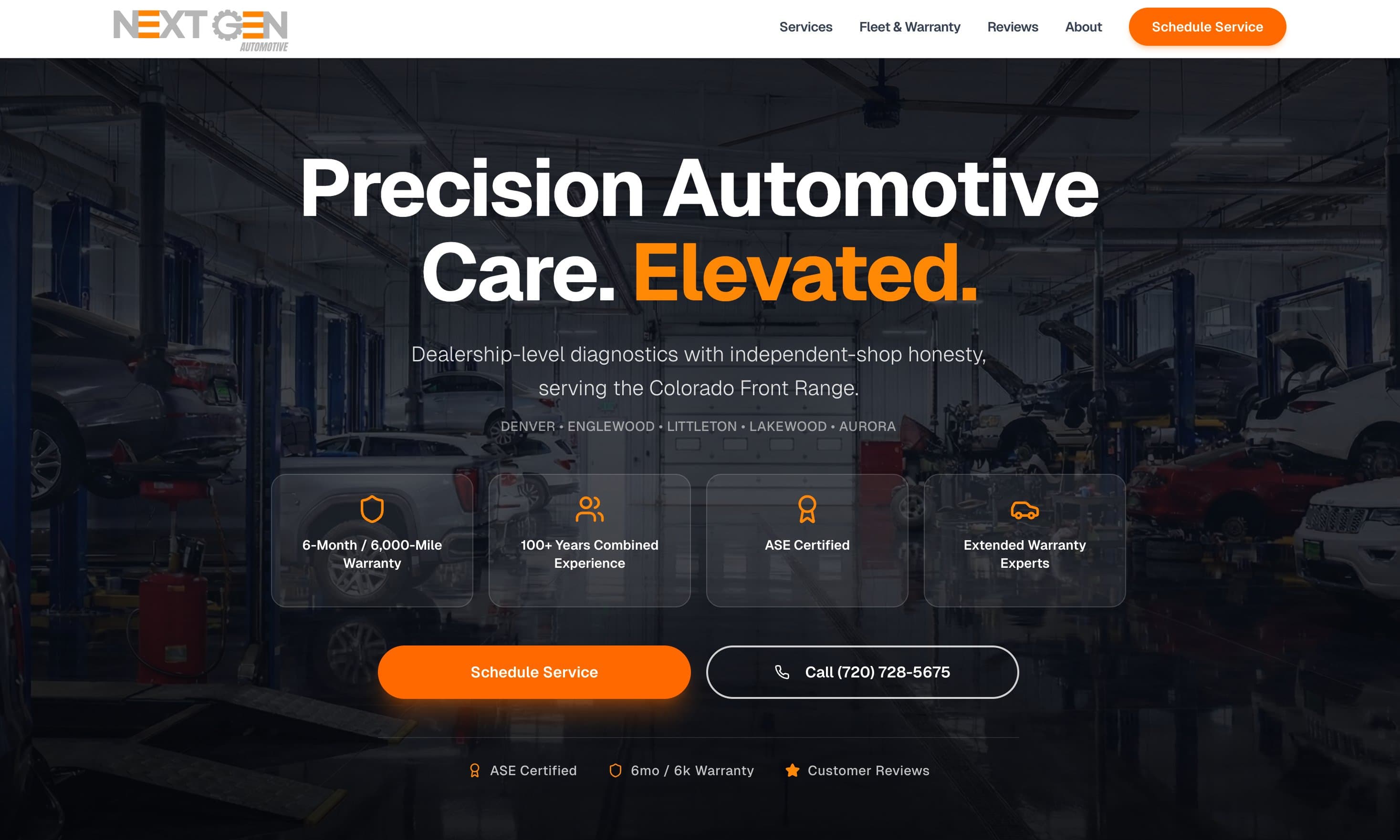 NextGen Automotive website